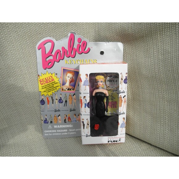NEW 1995 VINTAGE, by BASIC FUN #701-0, BARBIE SOLO IN THE SPOTLIGHT KEYCHAIN - Picture 2 of 11